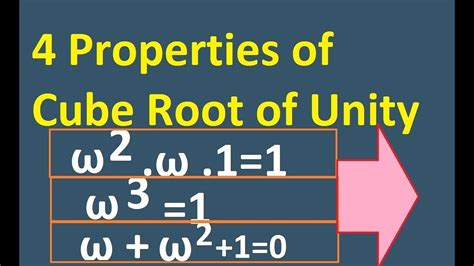 property of cube root unity